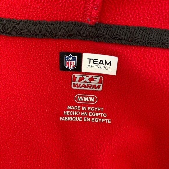 Tampa Bay Buccaneers Men's Medium Red NFL Team Apparel TX3 Warm Zip Jacket - Picture 10 of 11